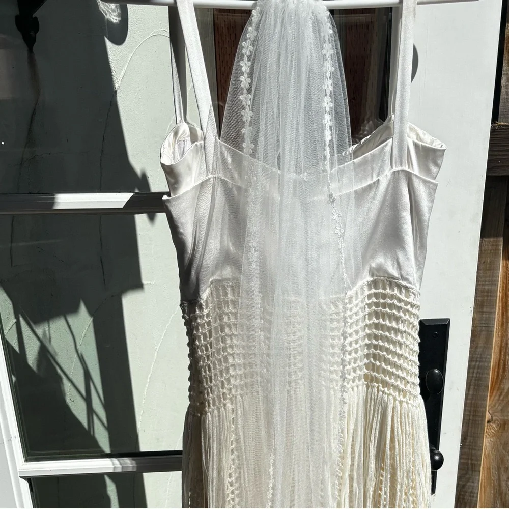 Bustier Dress with Crochet Fringe - Picture 8 of 12